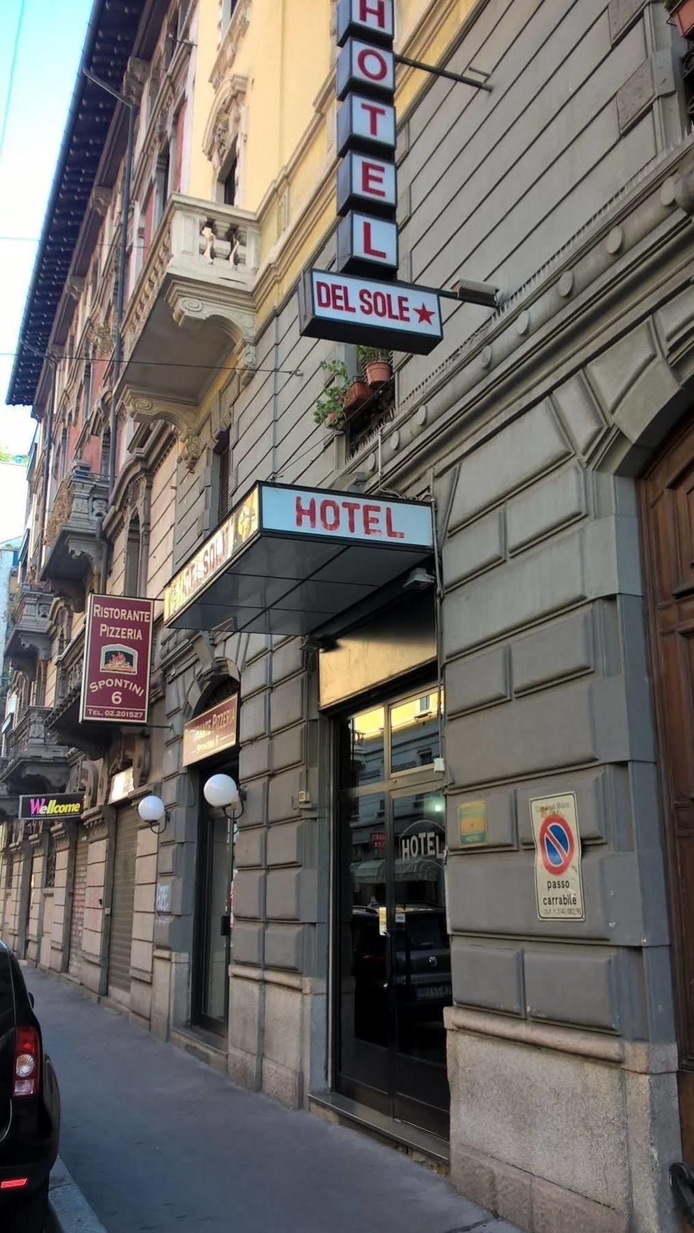 Hotel Del Sole Mailand Exterior foto